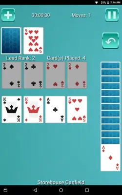 Canfield Solitaire android App screenshot 4