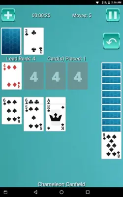 Canfield Solitaire android App screenshot 6