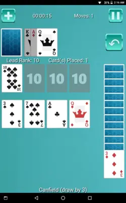 Canfield Solitaire android App screenshot 7